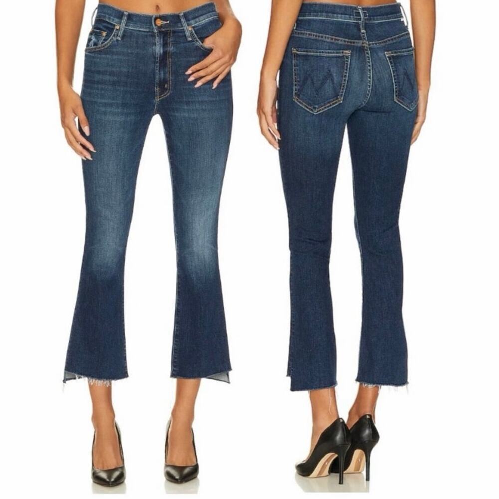 Mother The Insider Crop Step Fray Jean Teaming Up Size 26 Mid Rise